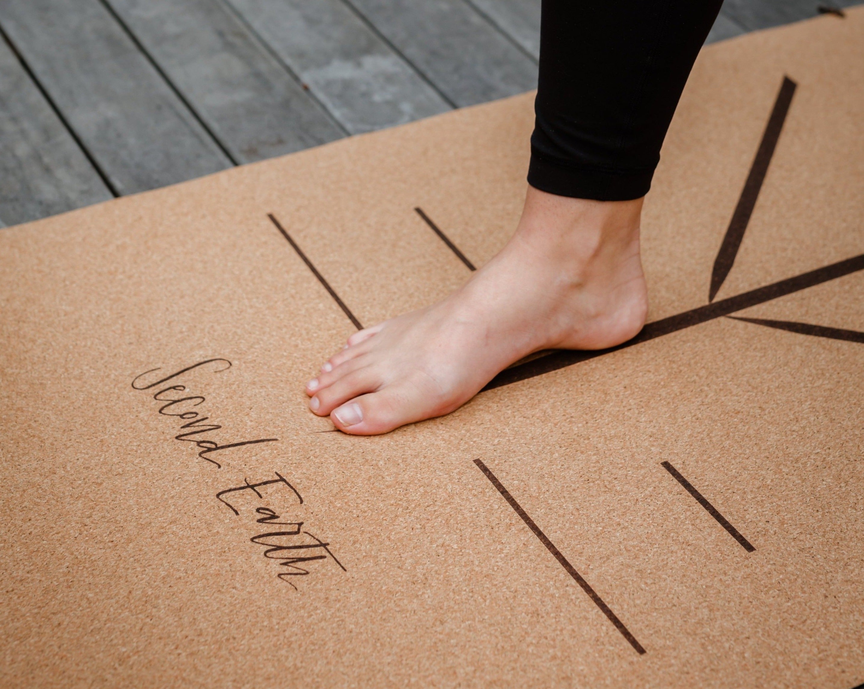 Australia's Best Cork Yoga Mat 2E ‘Affinity’ Cork Yoga Mat Second Earth