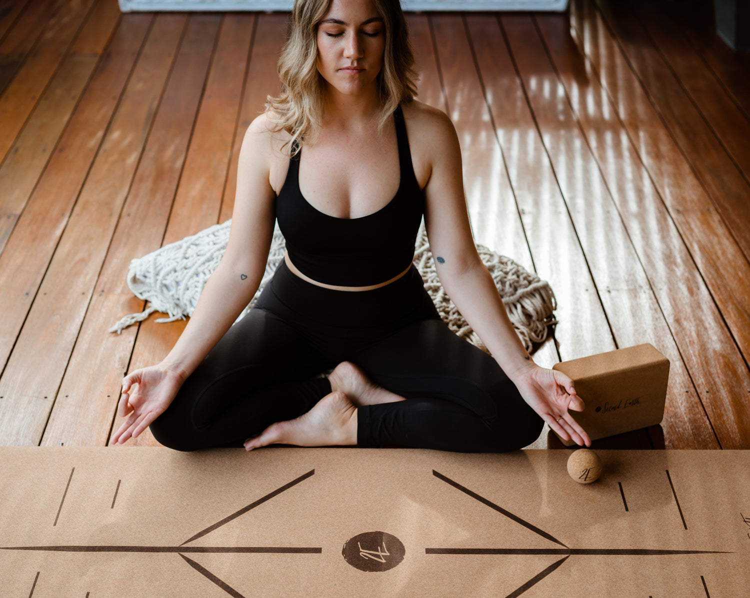 Australia's Best Cork Yoga Mat  2E 'Affinity' Cork Yoga Mat